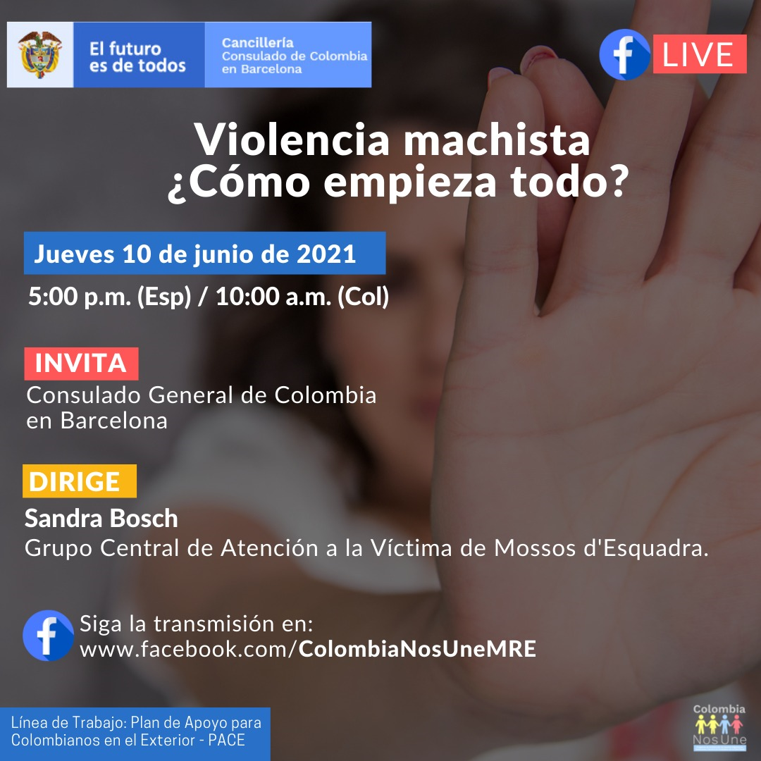  El próximo jueves 10 de junio se realizará el Encuentro Comunitario Violencia Machista ¿Cómo empieza todo?
