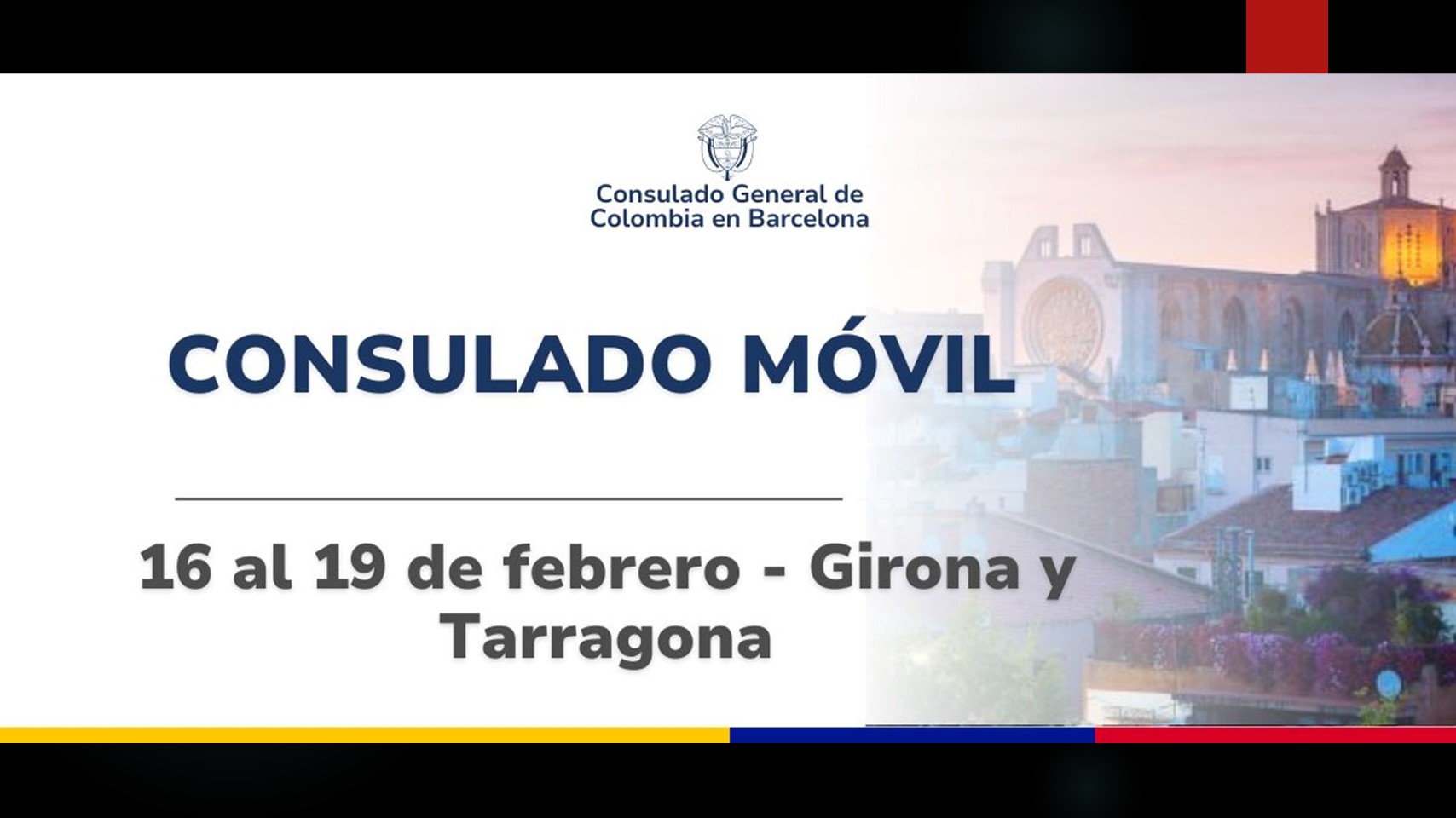 Solicite su cita para la jornada de Consulado Móvil en Girona y en Tarragona del 16 al 19 de febrero de 2026