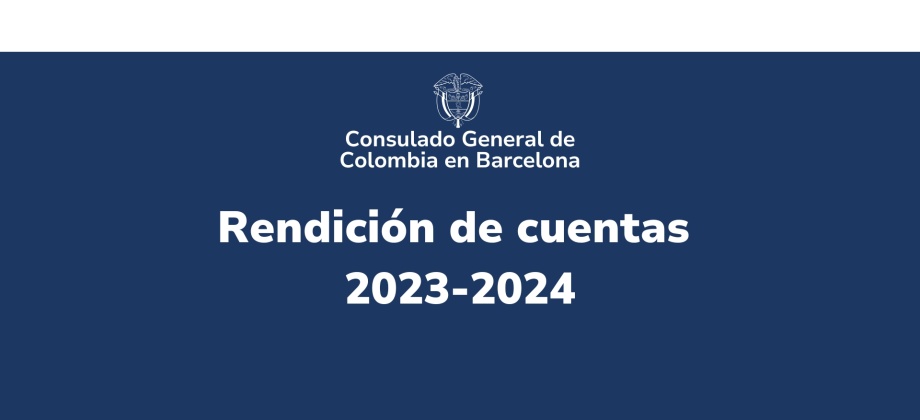 Consulado de Colombia en Barcelona presenta su rendición de cuentas 2024