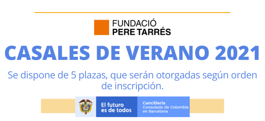 Consulado de Colombia en Barcelona abrió inscripciones para cinco becas a Casales de Verano 2021, para niños entre 3 y 12 años