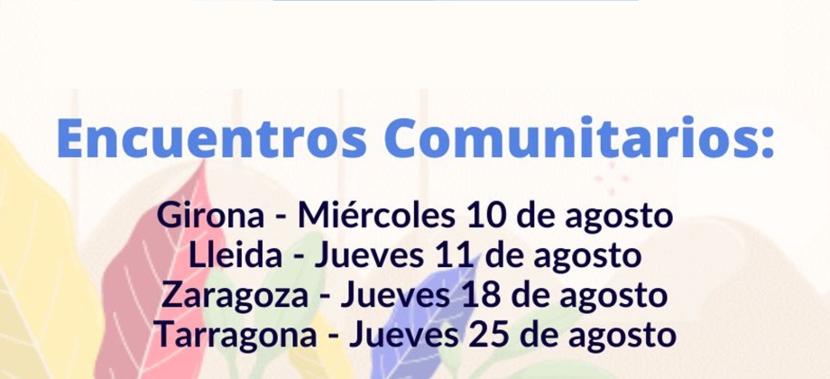 barcelona encuentros comunitarios agosto