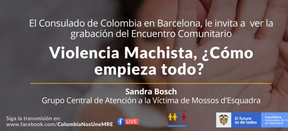 El Consulado de Colombia en Barcelona realizó Encuentro Comunitario: Violencia machista 