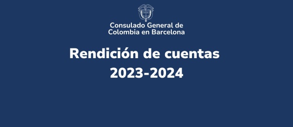 Consulado de Colombia en Barcelona presenta su rendición de cuentas 2024