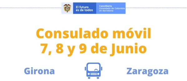 Consulado móvil del 7 al 9 de junio en Girona y Zaragoza