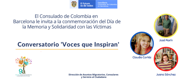 El Consulado de Colombia en Barcelona invita a la conmemoración del Día de la Memoria y Solidaridad 
